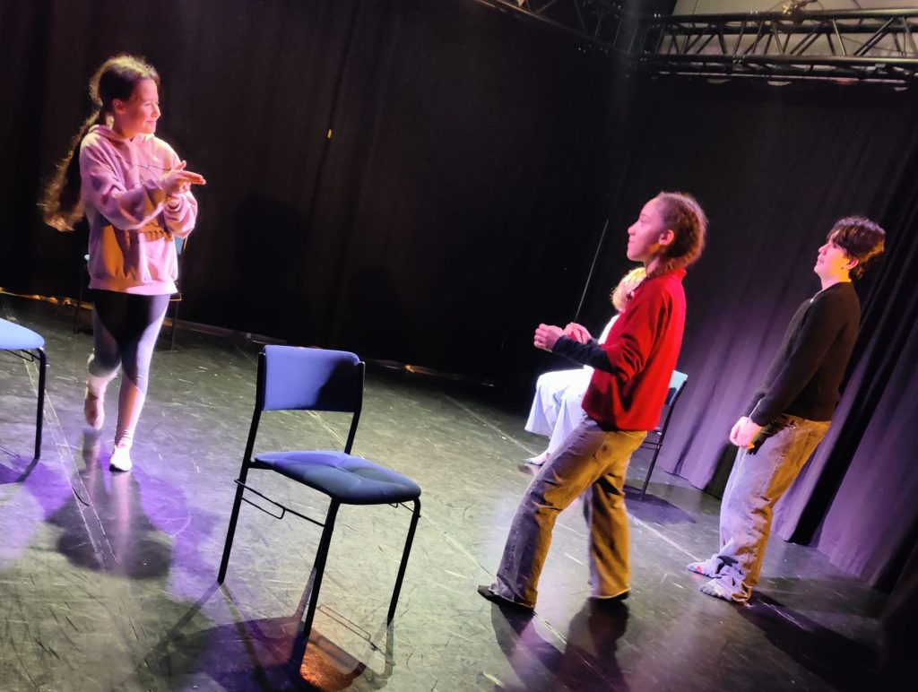 Theatre is great for kids, fun rehearsal